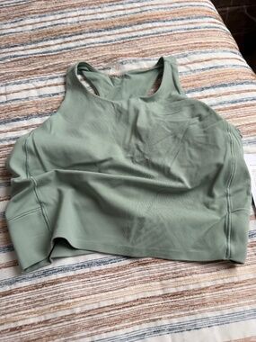 Rhone Revive Longline Bra in Pacific Green Size M